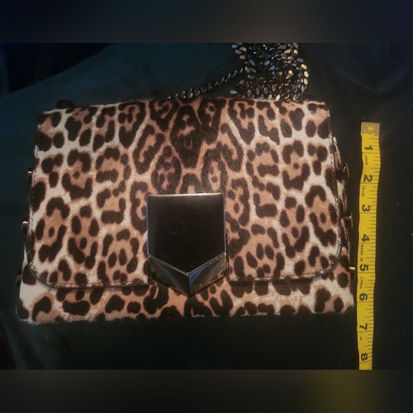 Jimmy Choo Lockett Petite Leopard Print Bag - Picture 6 of 9